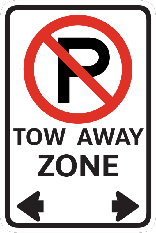 Parking and Regulation Signs 12x18